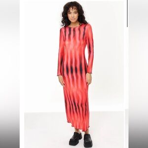 ANOTHER GIRL flame maxi dress